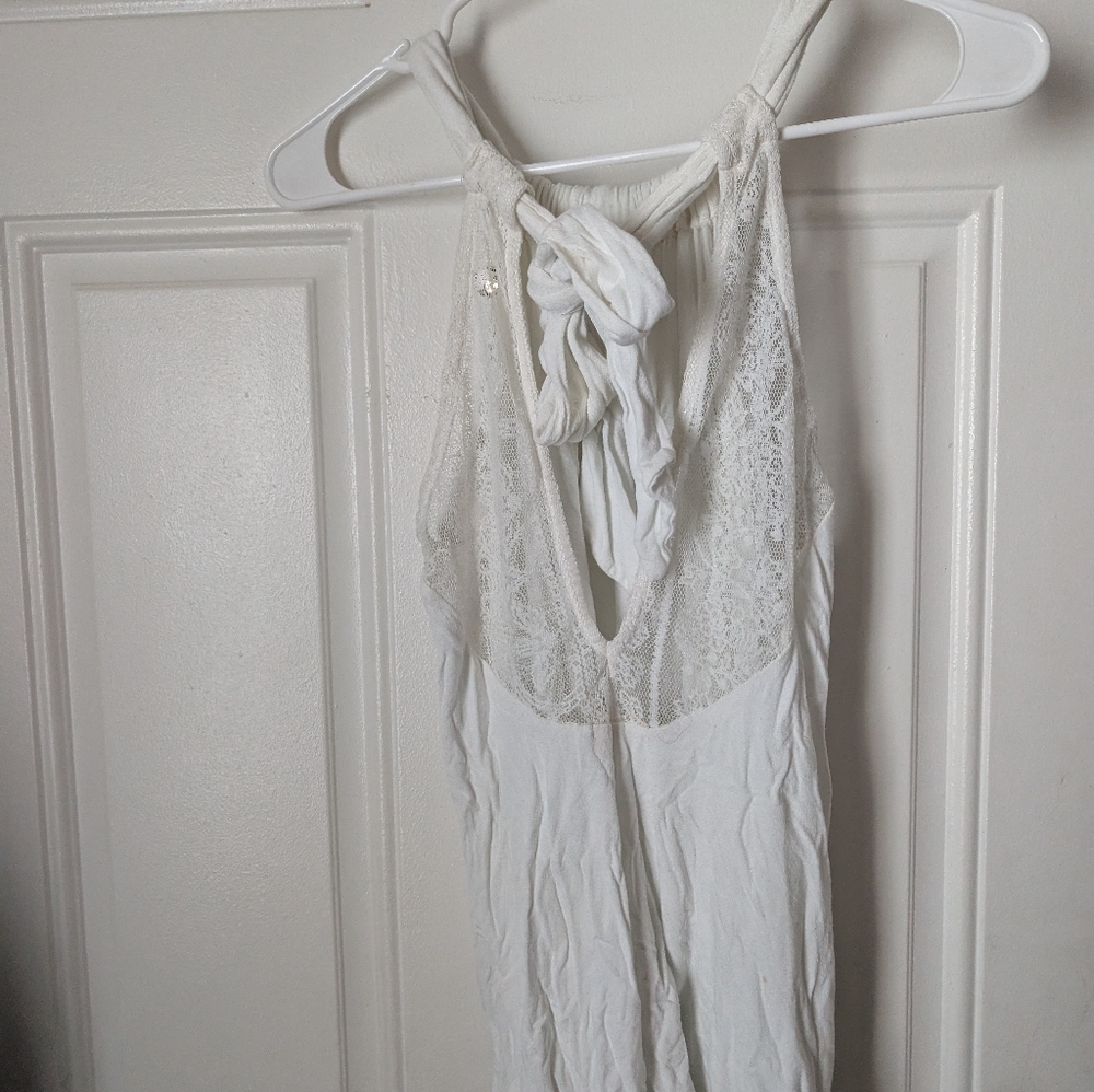 White Lace Halter Top